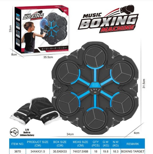 Bluetooth boxing target machine with LED lights
