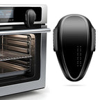 Oven Lock Child Safety (1 PACK) Cabinet Locks Baby Proofing Baby and Child Proof Locks for Drawer Stove Oven Door Upgrade Heat-Resistant Material Easy to Install No Toolf Need - Black-DAFUWENG