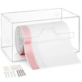Storage Standard Trash Bag Holder Dispenser - Acrylic Trash Bag Dispenser Roll Holder Garbage Bag Holder for Cabinet Garbage Bag Dispenser Under Sink - Trash Bag Organizer for Home or Shops - Small