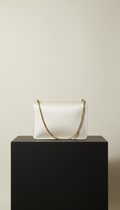 Ivory Silk Minimalist Crossbody Bag