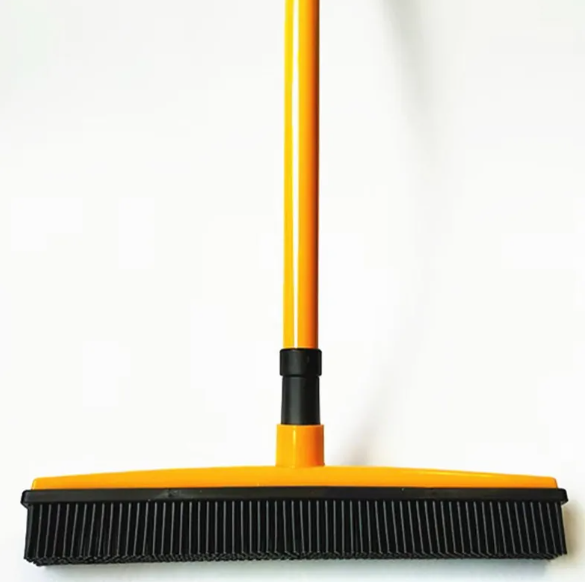Pet hair removal broom mop with washable head